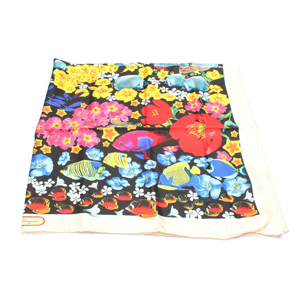 SALVATORE FERRAGAMO Floral Silk Scarf - Picture 2 of 8